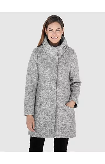 Laura Kenti turtleneck mantel - 1