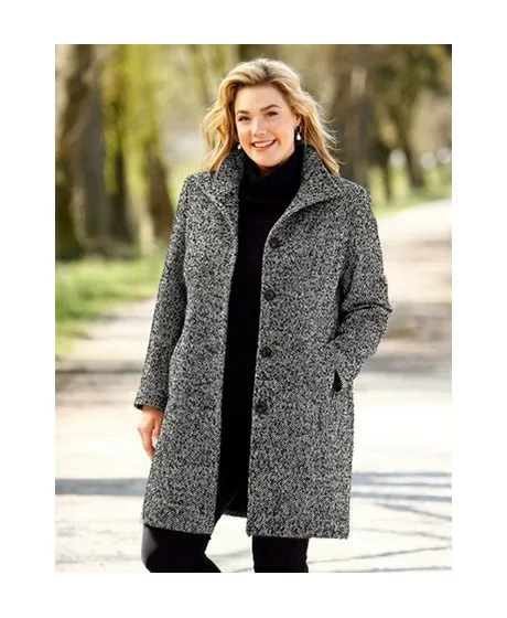 M.Collection klassikaline lühikese kraega mantel - 1