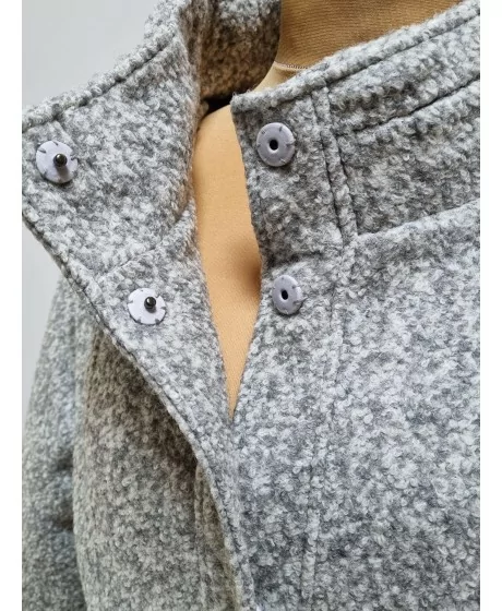 Laura Kenti turtleneck mantel - 3