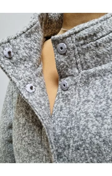 Laura Kenti turtleneck mantel - 3