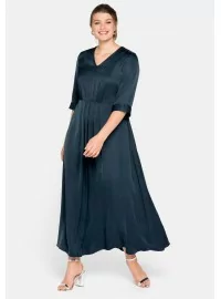 Pikk ookeani värvi Sheego kleit