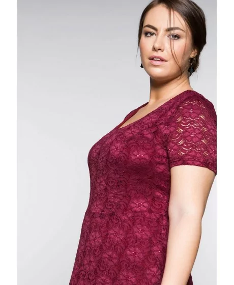 Sheego nėrinių suknelė su figūrą koreguojančiu apatiniu